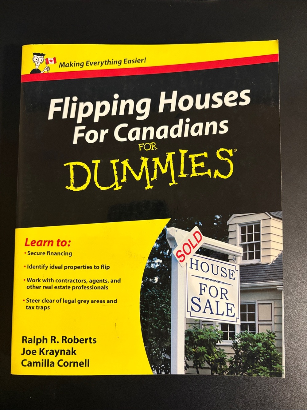Flipping Houses For Canadians - Black & Yellow Book